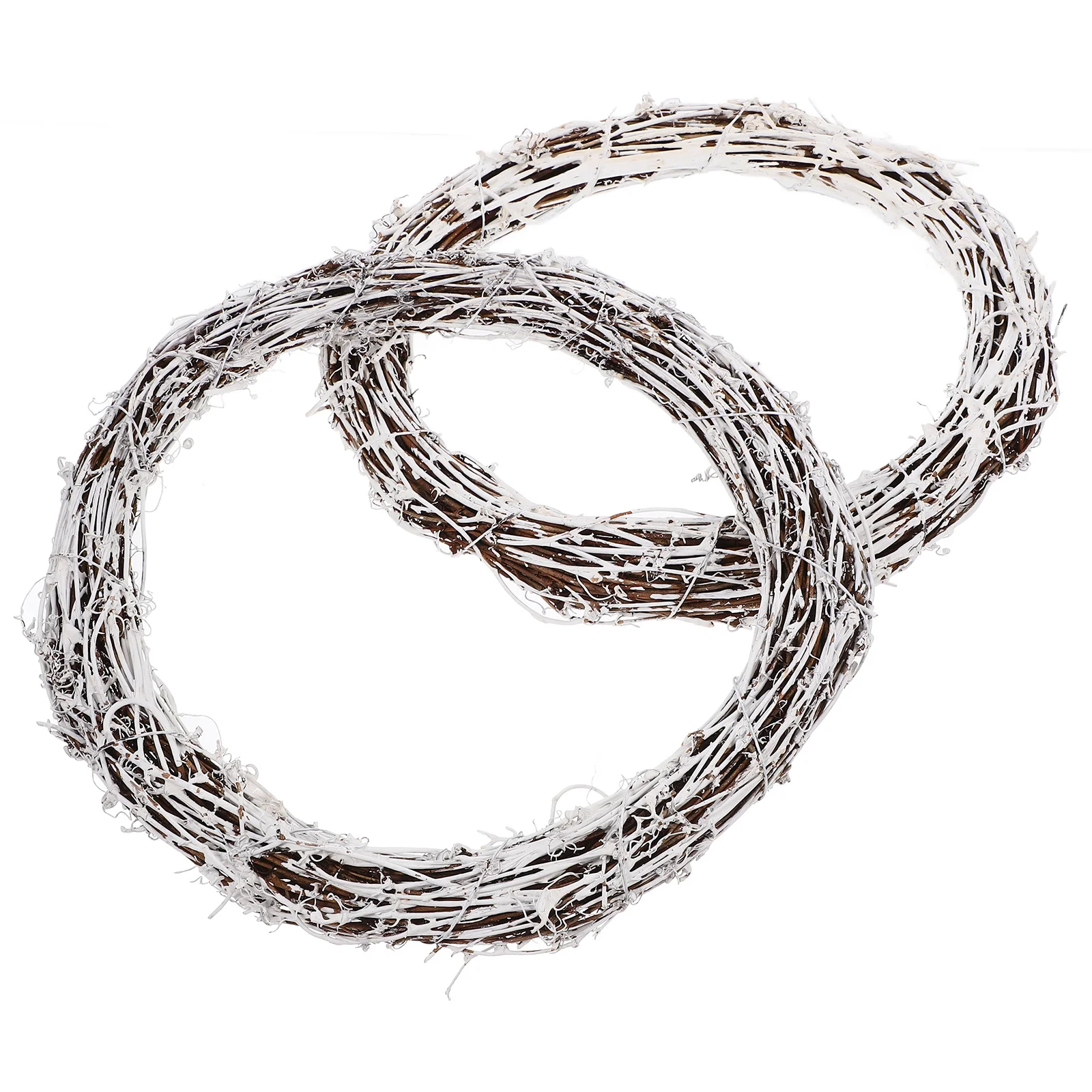 

2pcs Making Circles Round Rattan Diy Rattan Ring Crafting Hanging Wreath Decors Wreath For Crafts Diy Supplies