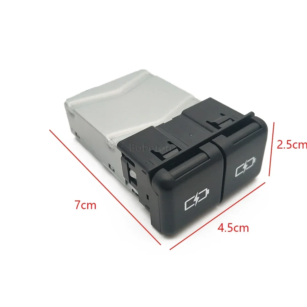 Double USB Type-C Quick Charger Adapter for Toyota Sienna Camry Highlander Corolla RAV4 Land Cruiser 70 2018-2022 Accessories