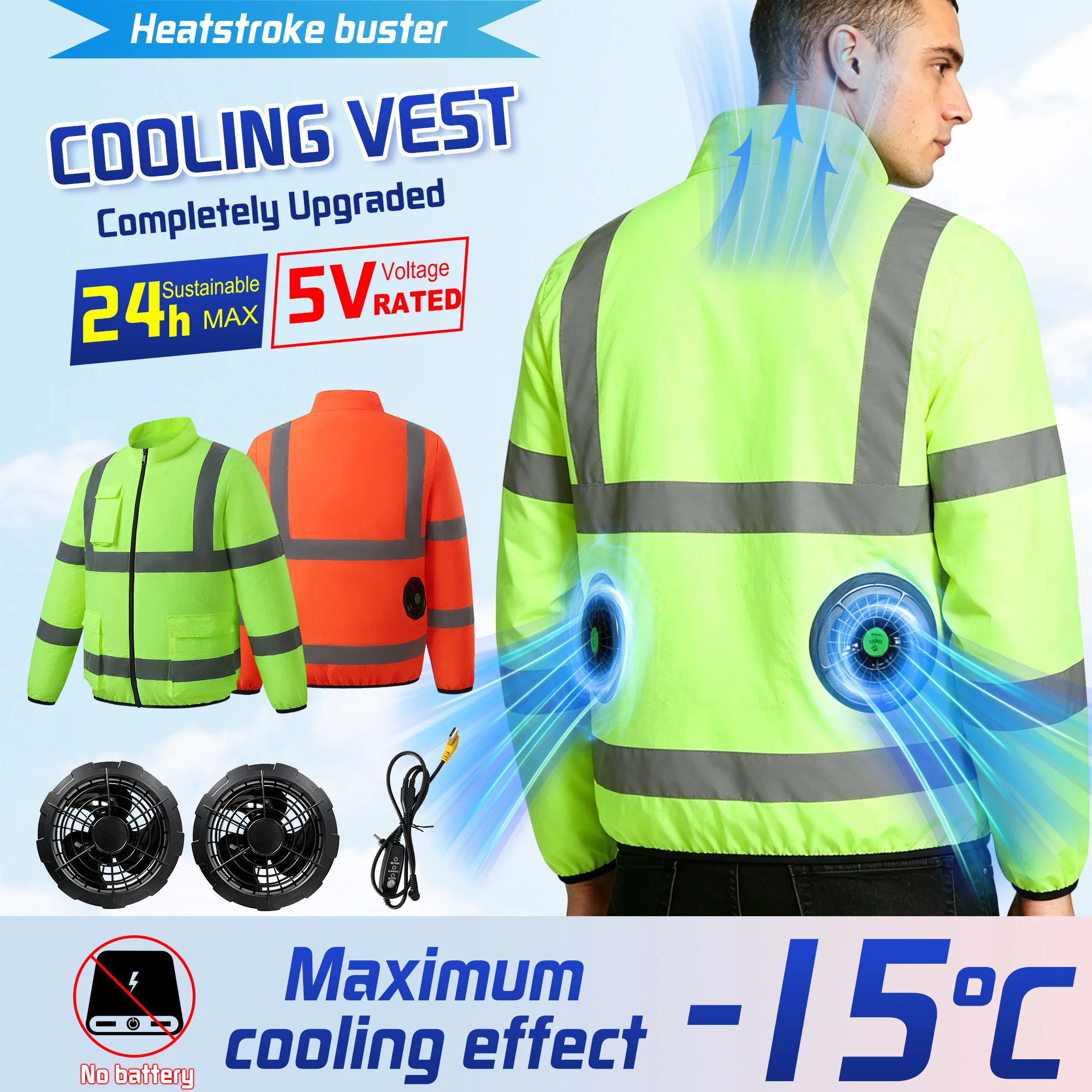 Outdoor Camping Ventilator - 2026 Summer Cooling Construction Site Outdoor