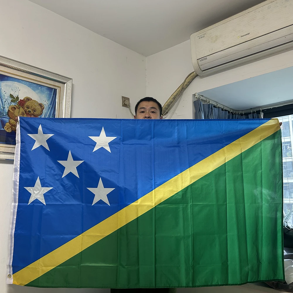 Banderín Islas Salomón poliéster resistente a la intemperie - imagen 3
