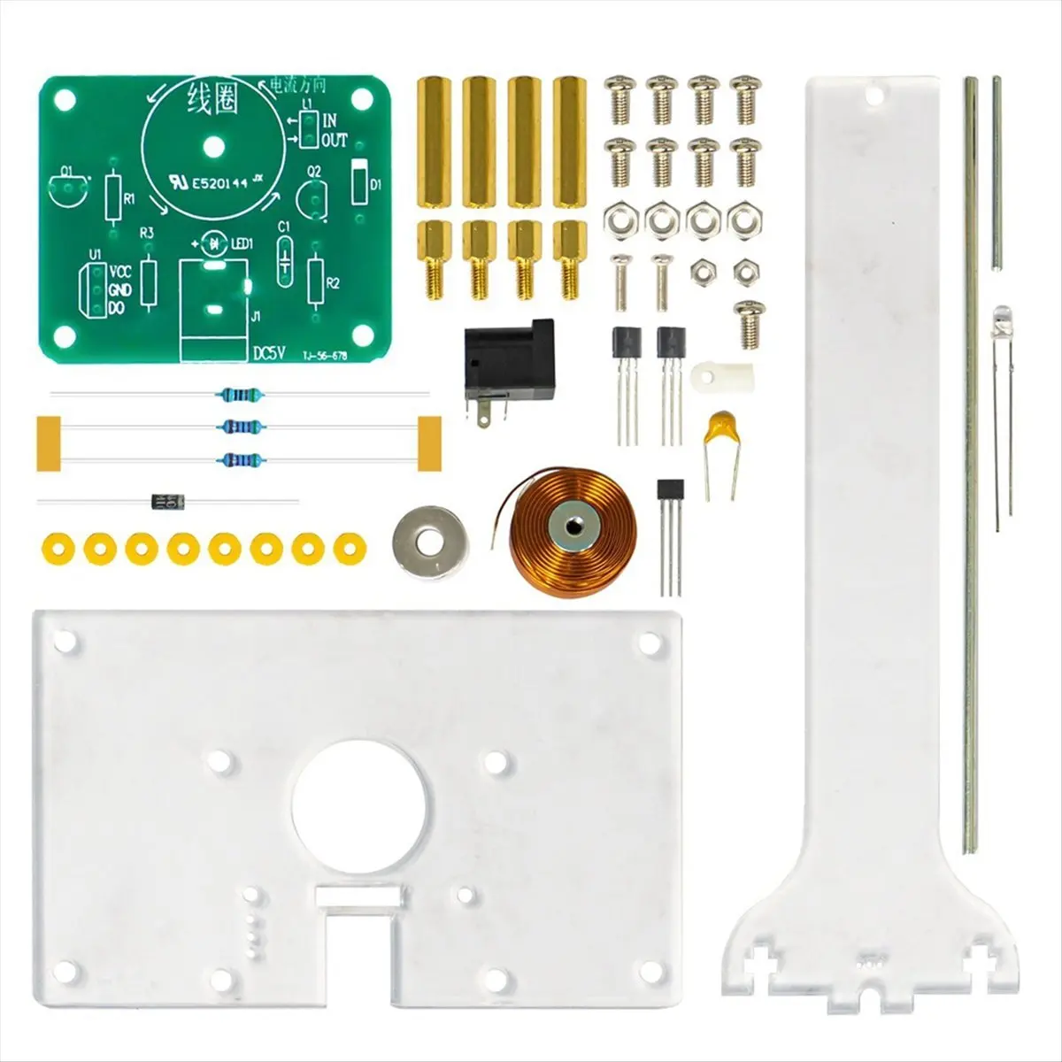 Welcome Deal~DIY Electronic Swing Kit Electromagnetic Swing Induction Teaching and Practical Training Welding Exercise Parts
