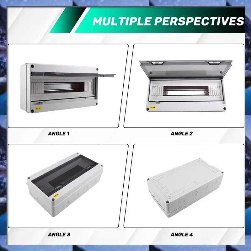 

ABSU HT Series Открытый электрический распределительный блок ABS 18WAY, водонепроницаемый IP65 с замком для автоматического выключателя