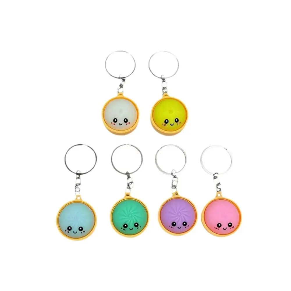 10PCS Simulation Food Design Steamed Stuffed Bun Pendant Ornament Style Small Size Simulation Food Keychain