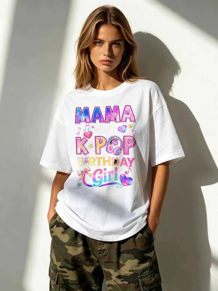 T-Shirts Autumn Satin Weave Shine Effect Urban Culture Badge Baking Class Kitchen Woman Friend Dough Oven Heat Cook Sweet Cake