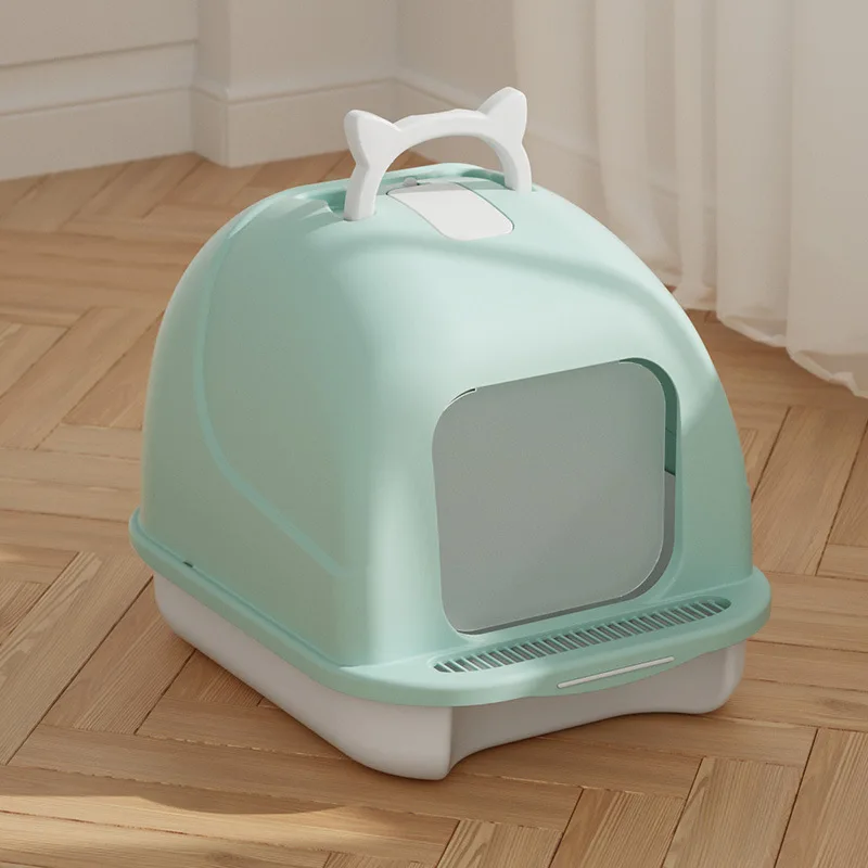 

Hot-Selling Fully Enclosed Cat Litter Box Large Cat Litter Box Anti-Splash Deodorizing Cat Toilet