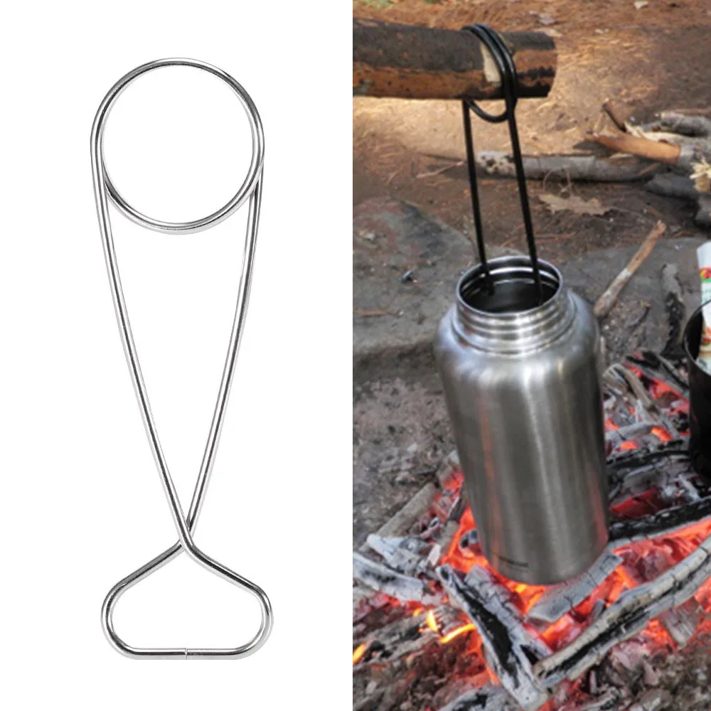 Esparcidor de boca de pescado multifuncional, abridor de labios de pescado, olla para acampar al aire libre, colgador de botellas, herramienta colgante, abridor de labios de pescado, colgador de olla
