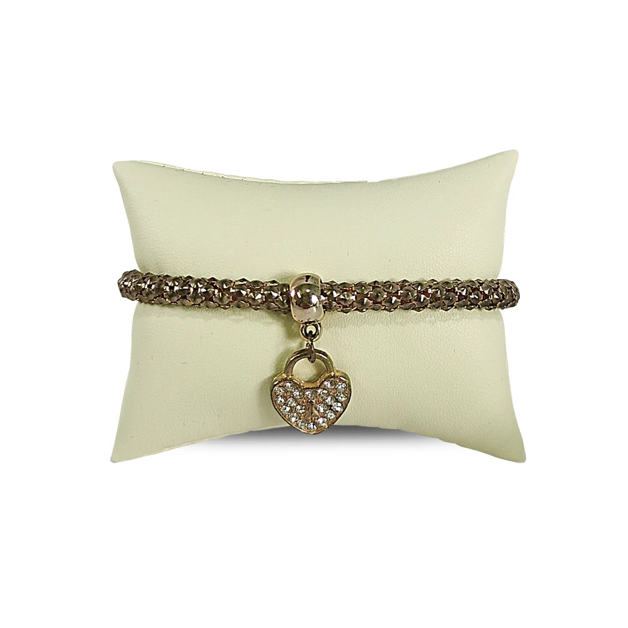 Beige White PU Leather Pillow Stand Hand Ornament Display Mat Watch Bracelet Bangle Holder Jewelry Pillow