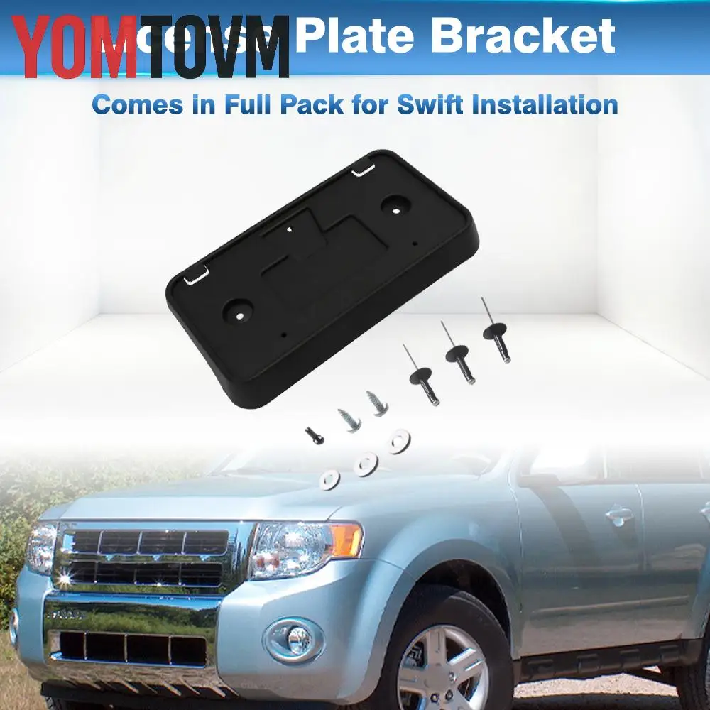 For Ford Escape 2008 2009 2010 2011 2012 Front License Plate Bumper Mounting Bracket 8L8Z-17A385-AA Car Accessories