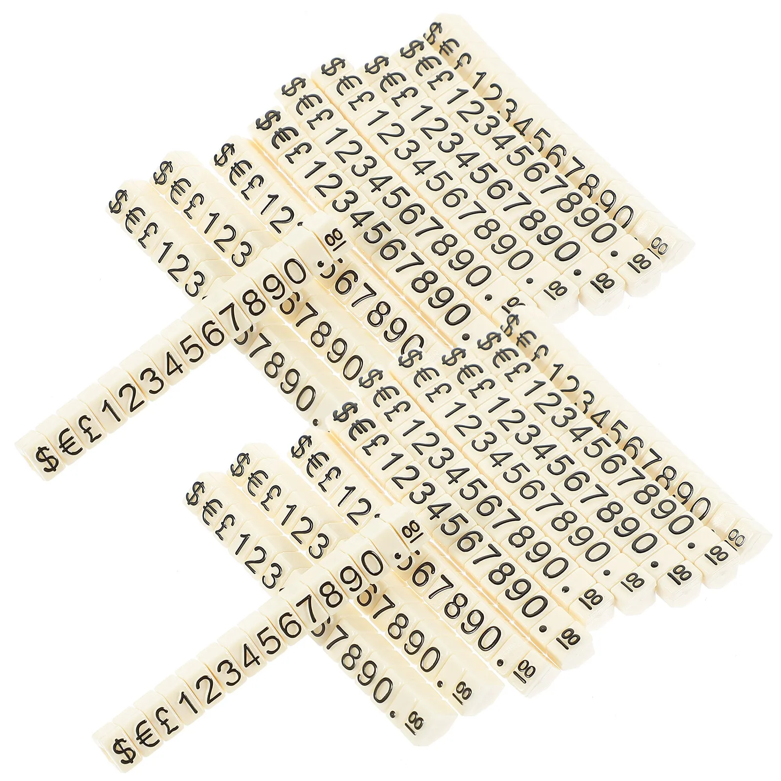 

20Pcs Reusable Disassemblable Price Display Block Jewelry Price Tag Stand for Counter Retail Store Vegetable Fruit Jewelry
