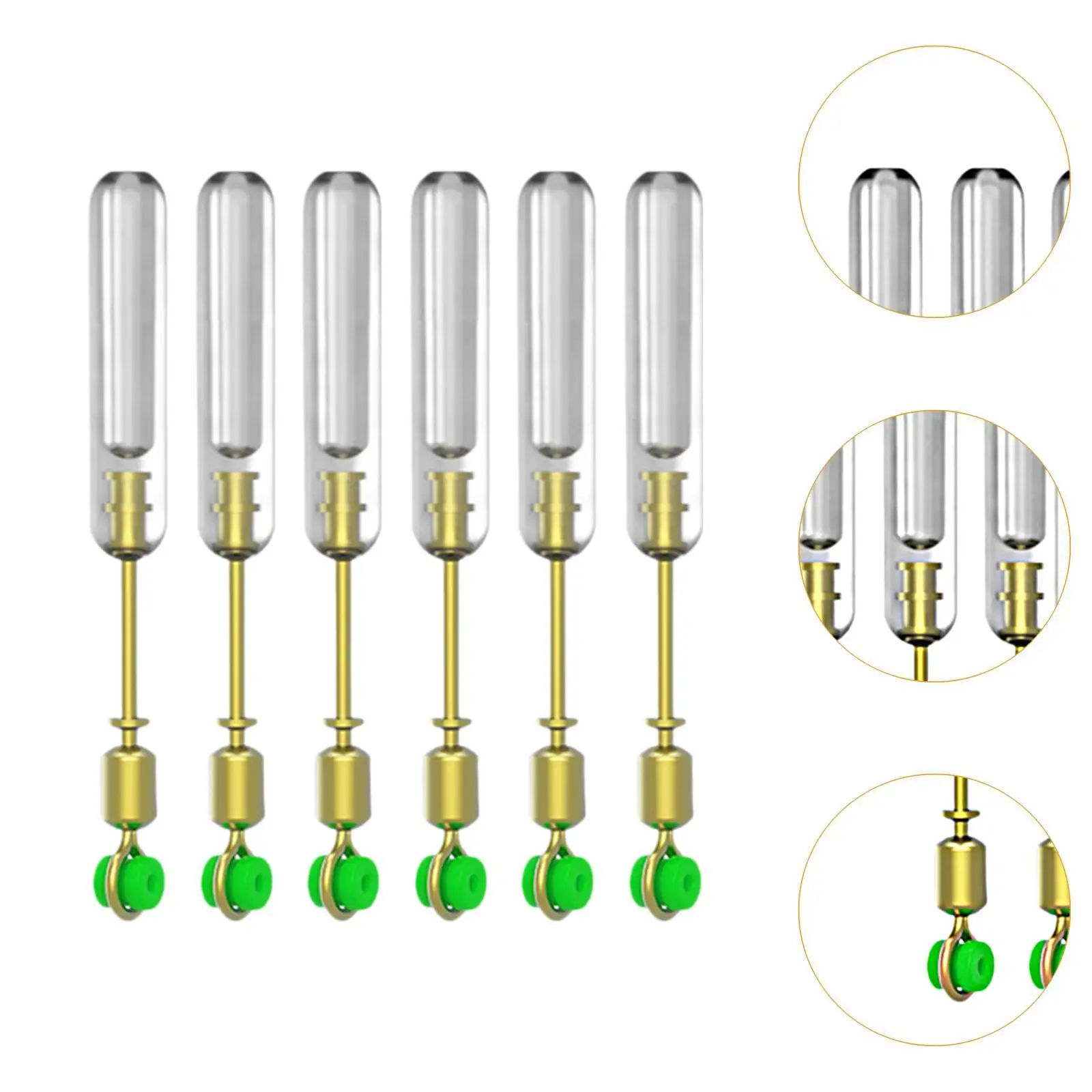 6 kousky rybaření oběh adaptéry rotace anti tangling obrtlíky bobber držák