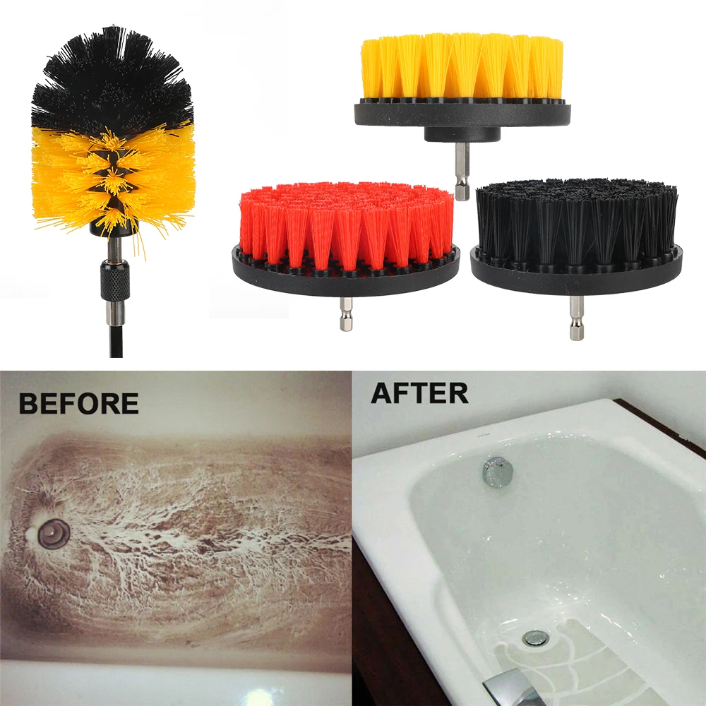 Escova De Lavadora De Polidor De Carro, Esponja Esfoliante Pads, Ferramentas De Limpeza De Enceramento, Escovas De Broca Elétrica, Interior Auto Acessórios, 22Pcs