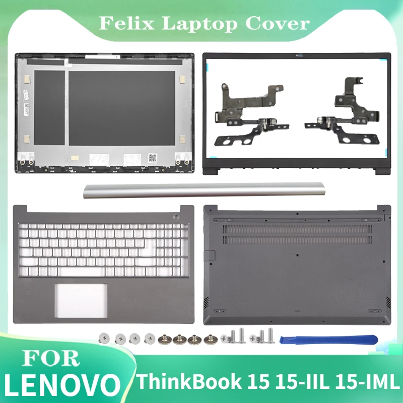 

New Original Back Case For Lenovo ThinkBook 15 15-IIL 15-IML LCD Back Cover/Front Bezel/Palmrest/Bottom Case Cover 4ELVALCLV50