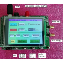 ADF4355 250M-6.8G module touch color screen sweep RF signal generator VCO microwave frequency synthesizer PLL