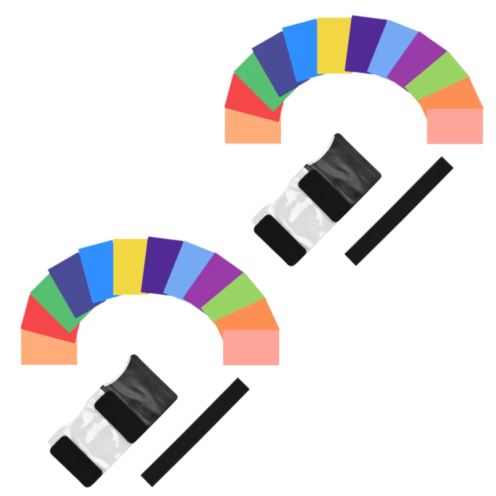 2set 12 Colors Color Correction Gel PVC Material Transparent Design Light Gel Filters Color Filter Sheets Photography Lighting