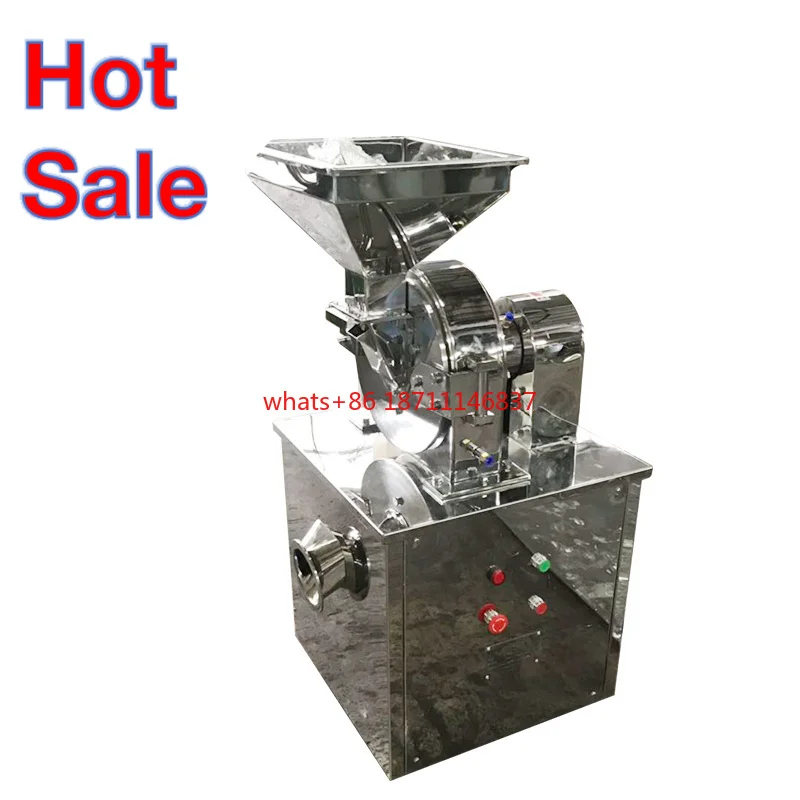 Automatic Lemongrass Tumeric Teff Dried Moringa Leaf Grinding Machine Pulverizer