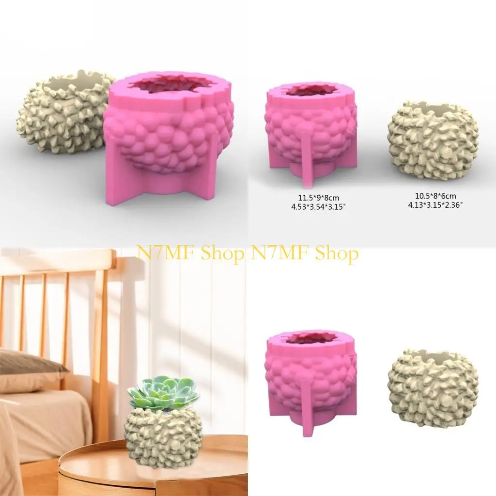

N7MF Flower Pot Silicone Mold Planter Concrete Mold Cone Concrete Cement Mold for DIY Pen Holder,Home Decorations
