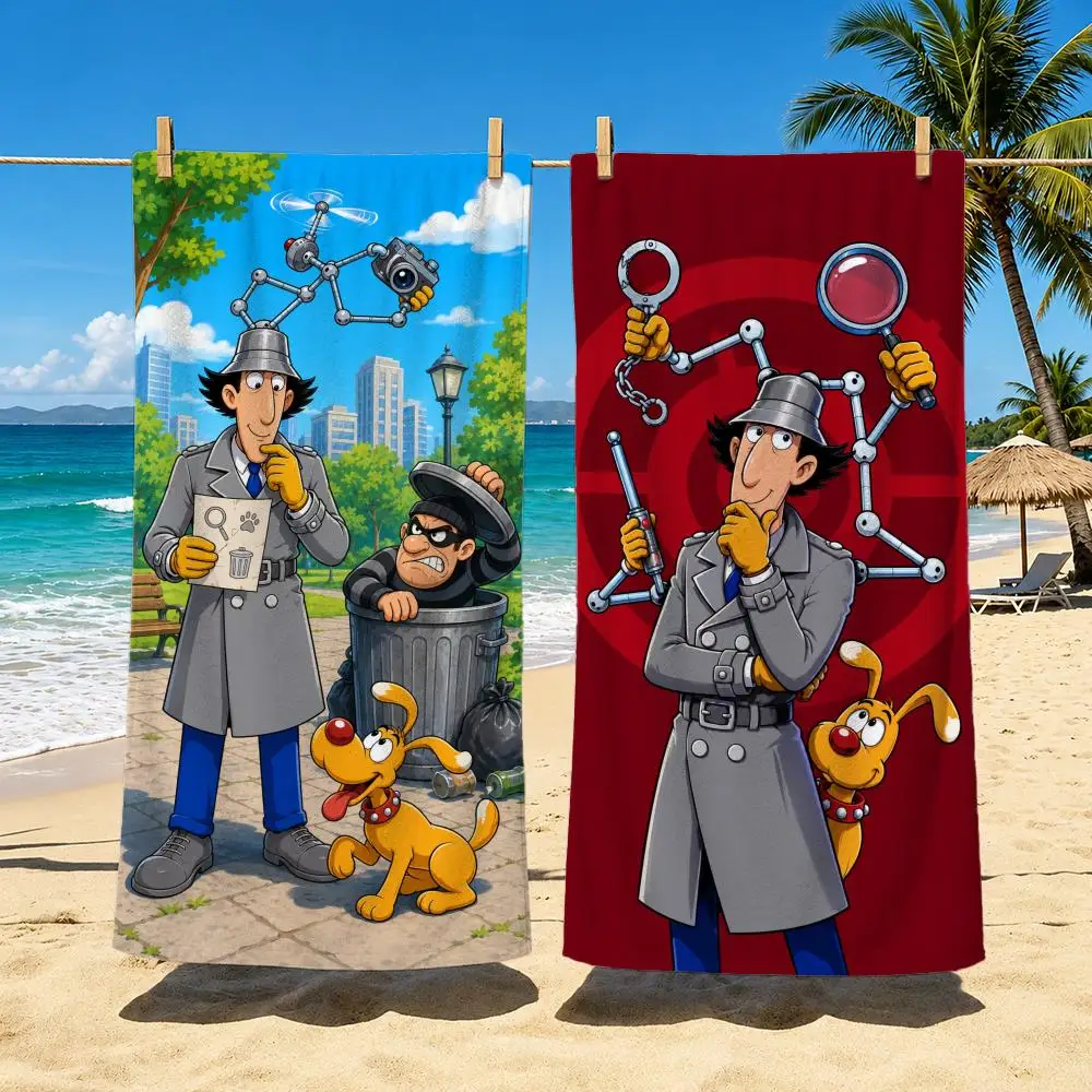 Cartoon I-Inspector G-Gadget Towel Towel beach towel, quick drying absorbent bath towel for Swim,Gym,Camping,Outdoor hot