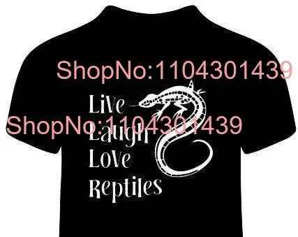 Cute Funny Gecko Lizard Reptile T Shirt Live Laugh Love Reptiles long or short sleeves