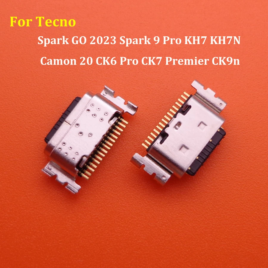 

10-100 шт. для Tecno Spark GO 2023/Spark 9 Pro KH7 KH7N/Camon 20 CK6/Pro CK7/Premier CK9n разъем для зарядки USB-разъем для зарядного устройства