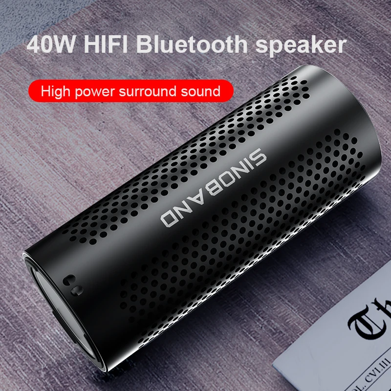 XDOBO SINOBAND الرجل الحديدي سماعة لاسلكية تعمل بالبلوتوث المحمولة 40 واط عالية الطاقة HiFi جودة الصوت حياة طويلة اسطوانة المتكلم التخييم في الهواء الطلق