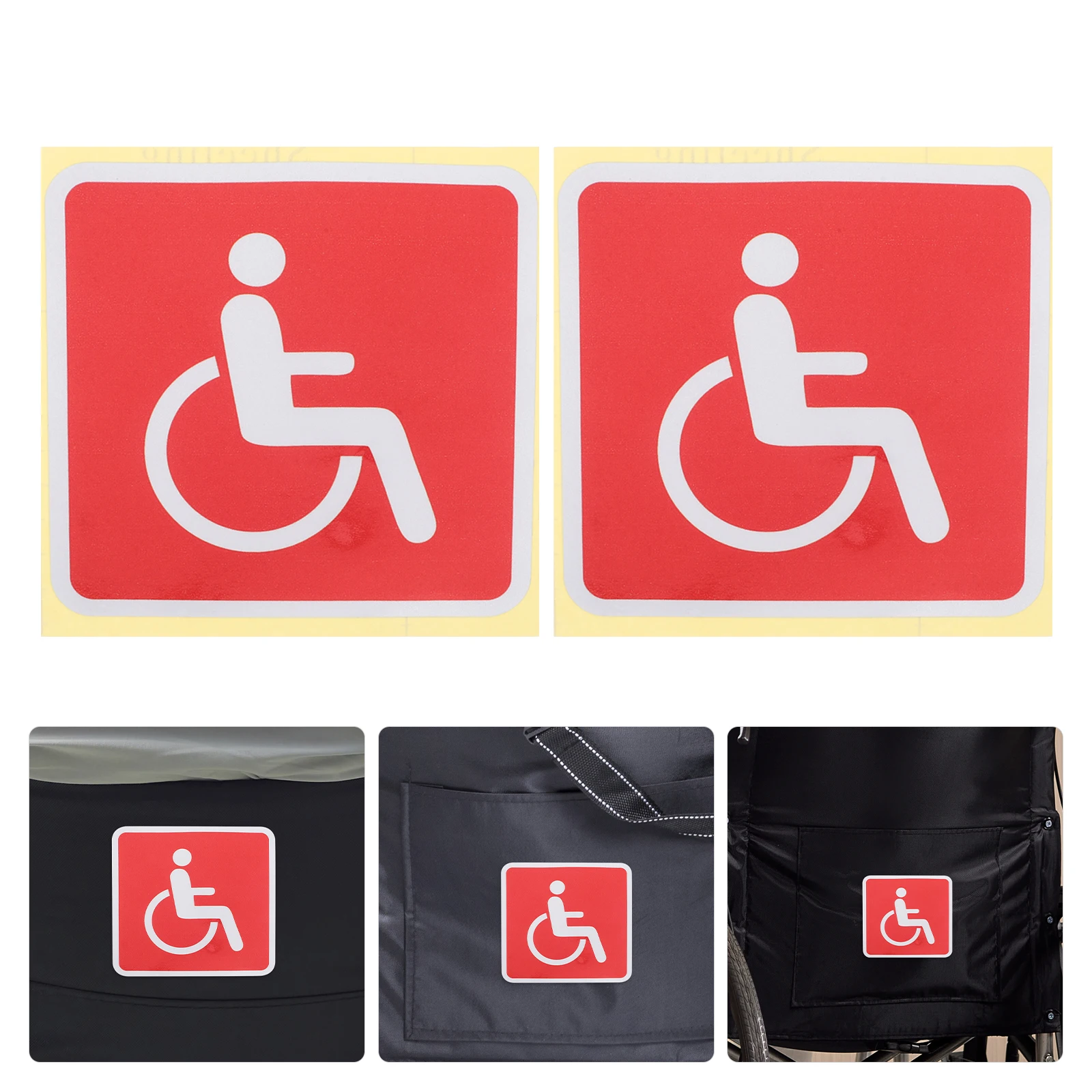 

4 Pcs Disability Identification Stickers Bicycle Badge Pride Cell Phone Car Glass Pvc Pieces) Special