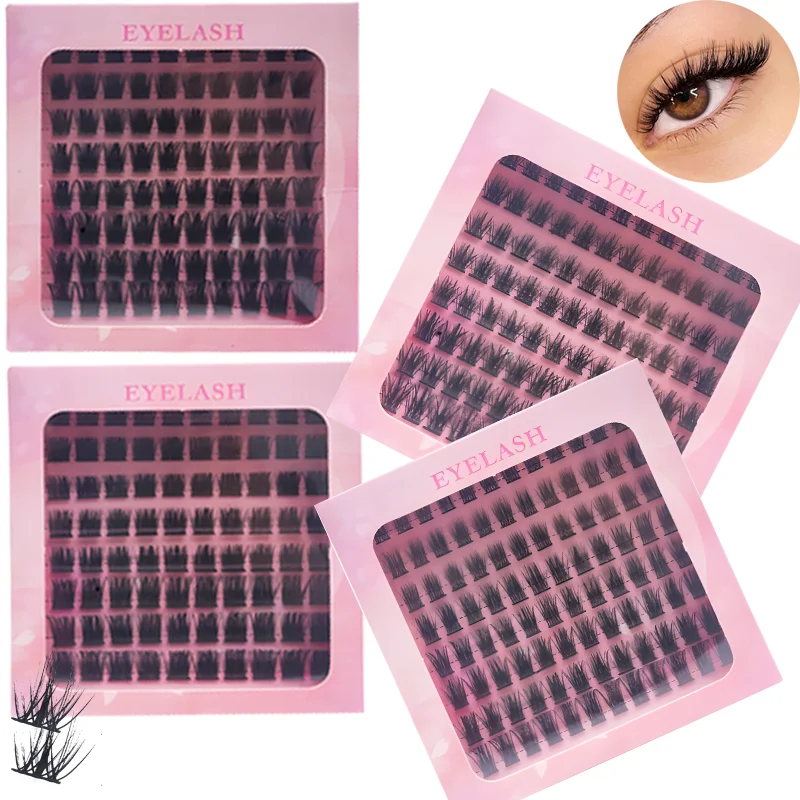 

Natural eyelash extension High quality classic eyelashes High quality single cluster eyelashes High quality professional makeup