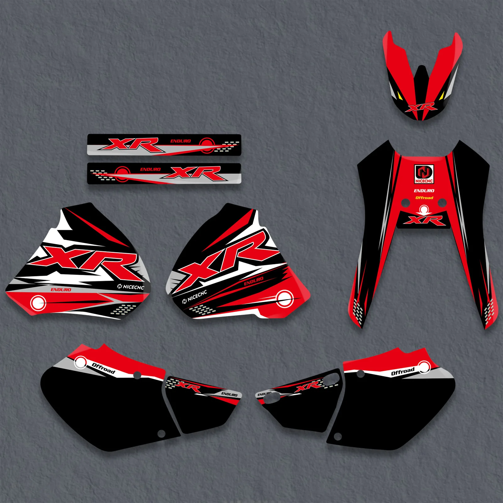 NICECNC For Honda XR250 XR400 XR 250 400 1996-2004 2003 2002 2001 2000 Motorcycle Graphics Background Decal Sticker Customize - Image 4
