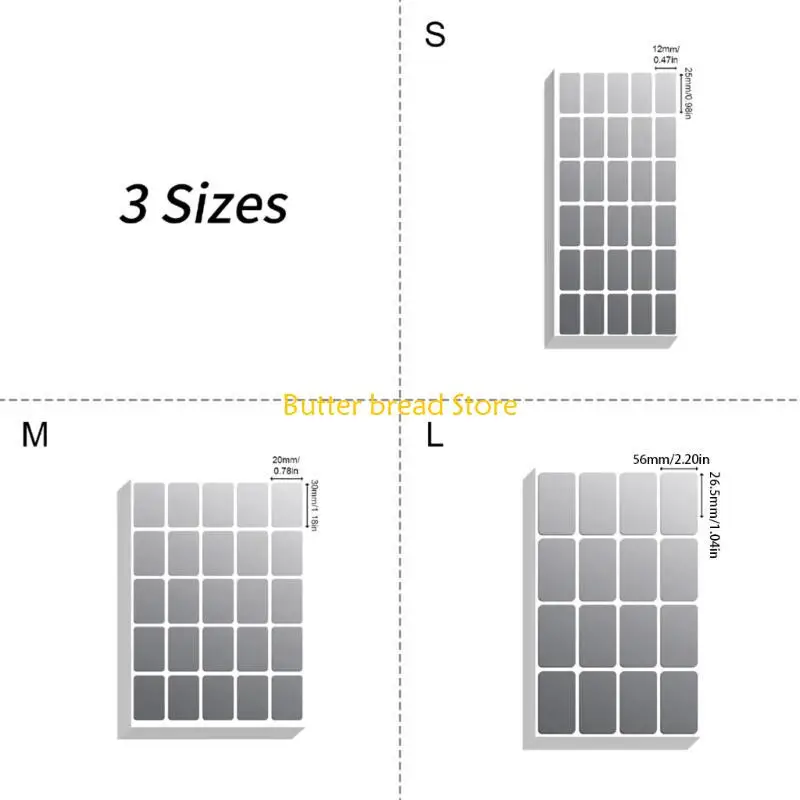 W89C Vibrant Writeable Name Sign Waterproof Adhesive Labels Color Coding Stickers for Children School Gear Organization