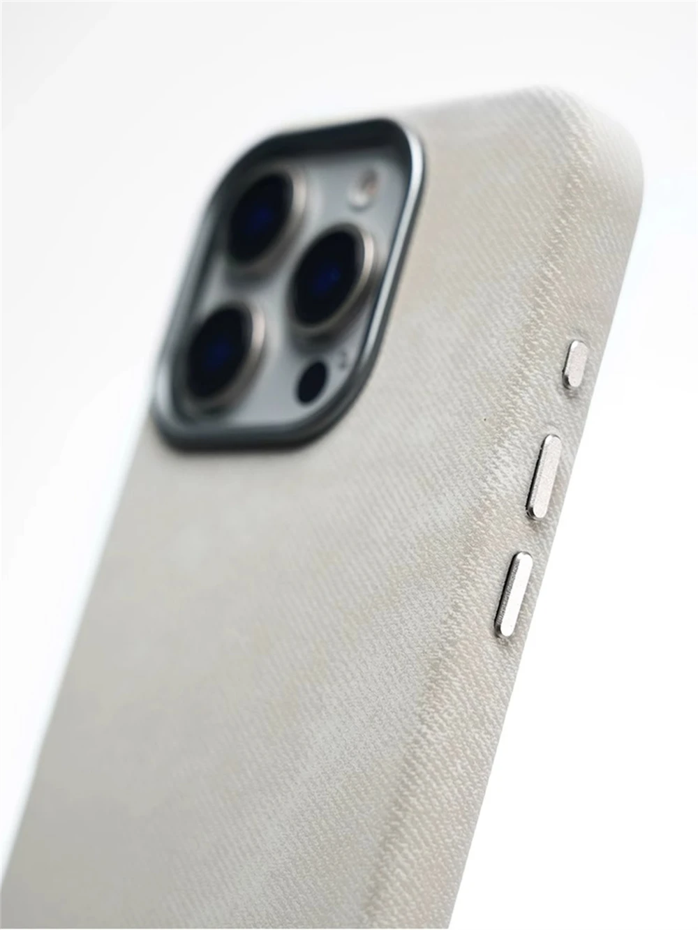 Luxus Faser Leder Stoßfest Fall Für iPhone 17 Pro Max 16 15 14 Plus 13 12 Für MagSafe Magnetische Drahtlose lade Zurück Abdeckung – Detail 7
