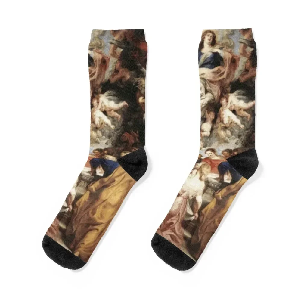 Assumption of the Virgin by Titian Socks crazy custom warm winter cute Girl'S Socks Men's