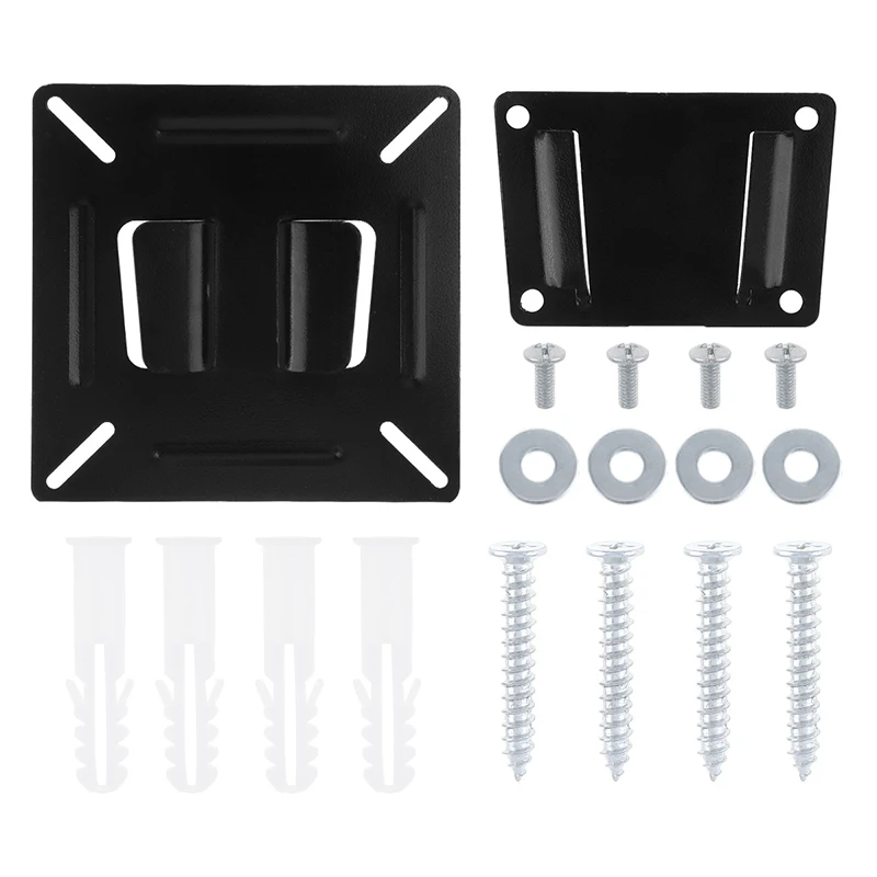 Suporte de parede universal TV com revestimento, tela plana TV Frame, 14 - 24 polegadas LCD LED Monitor, 15kg, SPHC