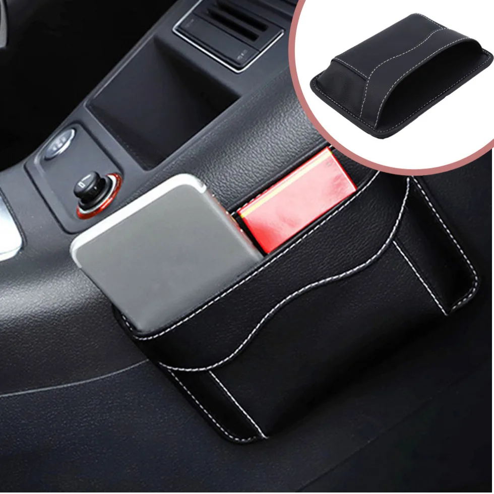 

1Pc Car Multifunction Storage Tidying Pouch Bags Car Universal Items Storage Collecting Sticky Bag Auto Interior Accessories