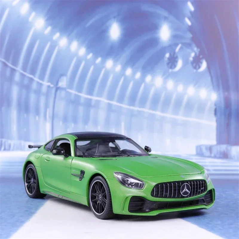 WELLY 1:24 Mercedes Benz AMG GT R Sports car Simulation Diecast Car Metal Alloy Model Car Children\'s toys collection gifts B551