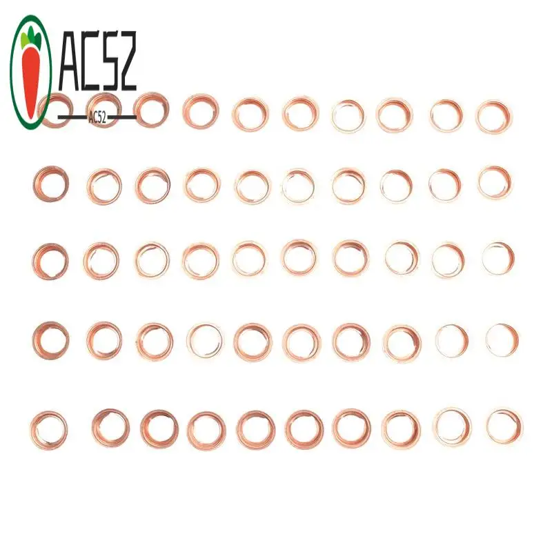 AC52-50Pcs Engine Oil Drain Plug Seal Washer Gasket Rings For Infiniti Nissan 1102601M02