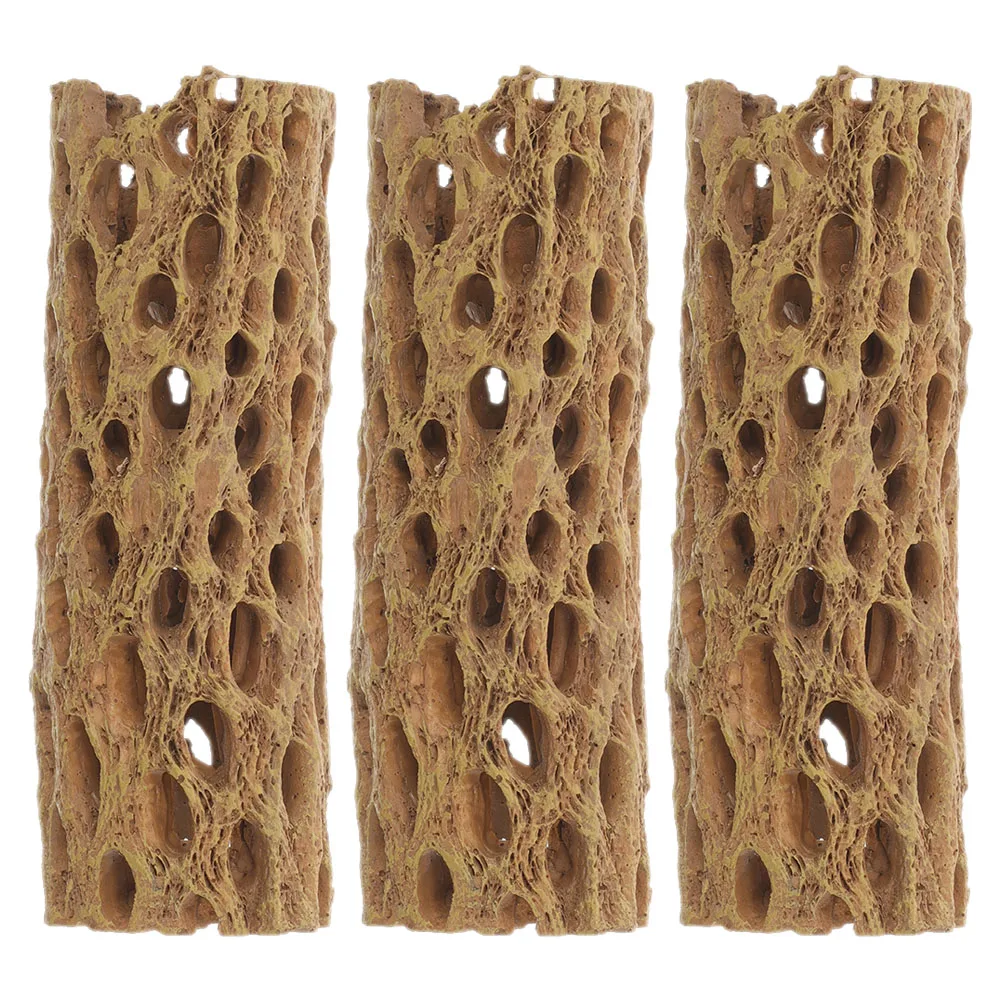 

3 Pcs Shrimp House Aquarium Betta Fish Tank Decorations Hideout Small for Resin Shelter