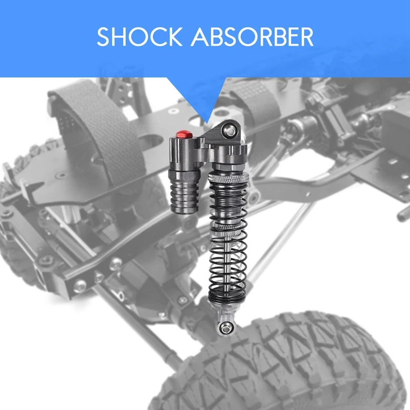 

Premium A 2Pcs Aluminium Alloy 90Mm Absorber Shocks For 1/10 Scale Rc Rock Crawlers Axial Scx10 D90