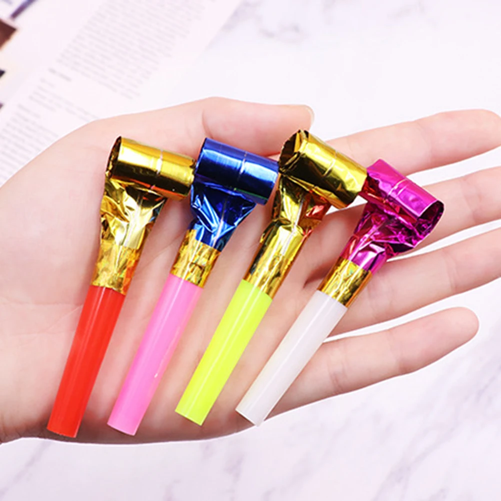 Il rumore per feste con fischietti da 20 pezzi colpisce il suono forte, ideale per le vacanze di compleanno, bomboniere, colore casuale