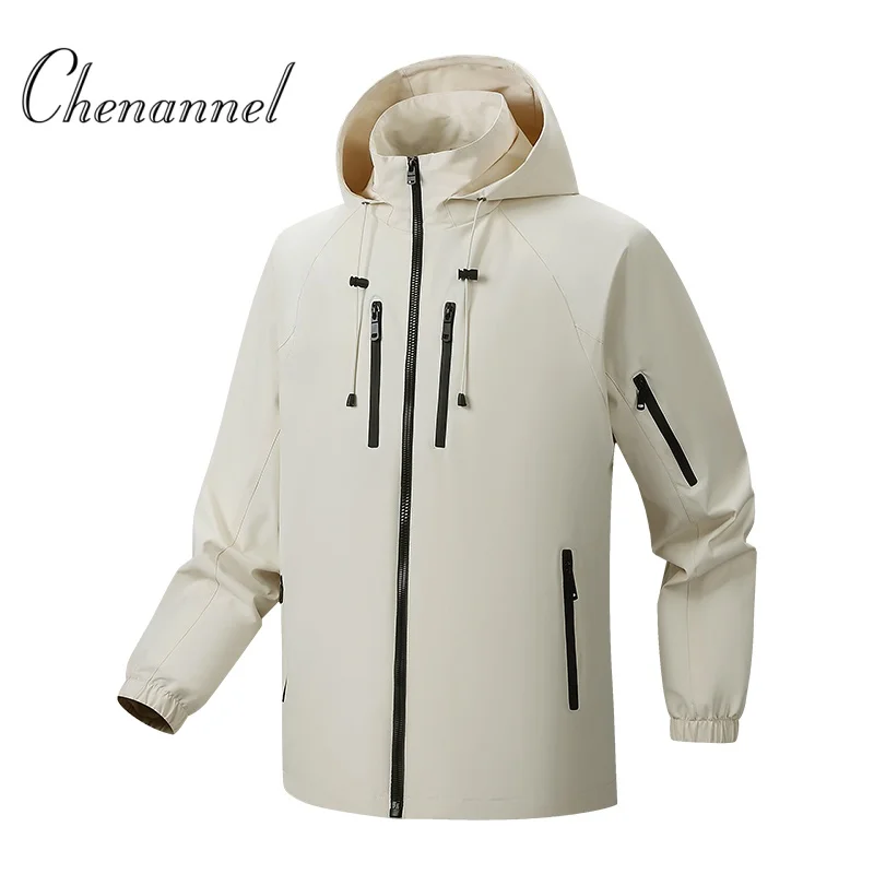 

Men's New Autumn Solid Color Windproof Hooded Down Jacket Outdoor Casual Loose Trendy Versatile Bottoms