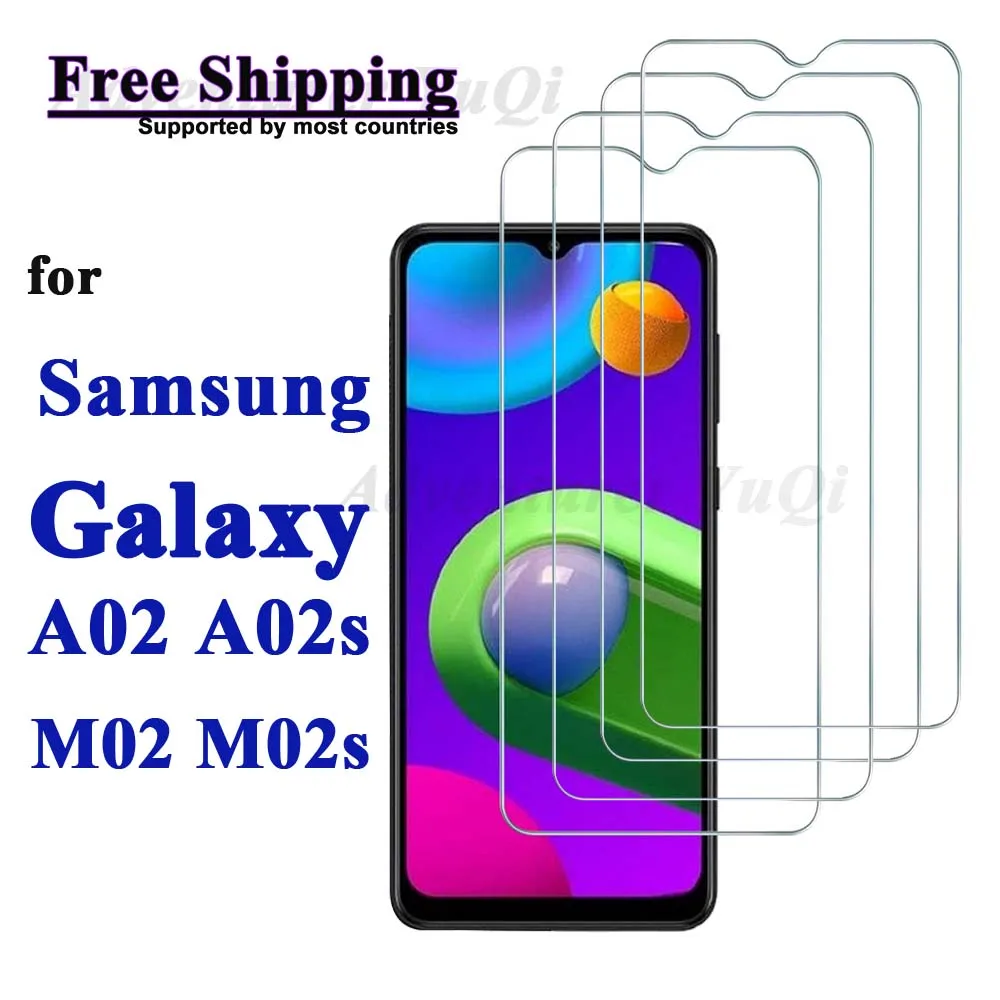 

Screen Protector For Galaxy A02 A02s M02 M02s Samsung Tempered Glass HD Crystal 9H Transparent Clear Case Friendly High Aluminum