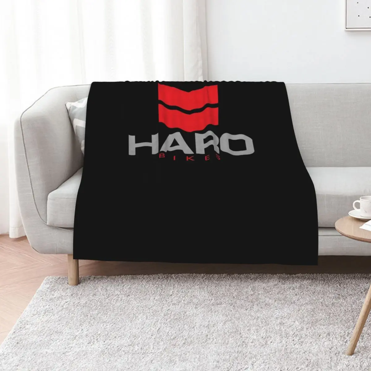 HARO BIKES BICYCLE LOGO Throw Blanket Warm Flannel Blanket for Couch Chair Bedroom