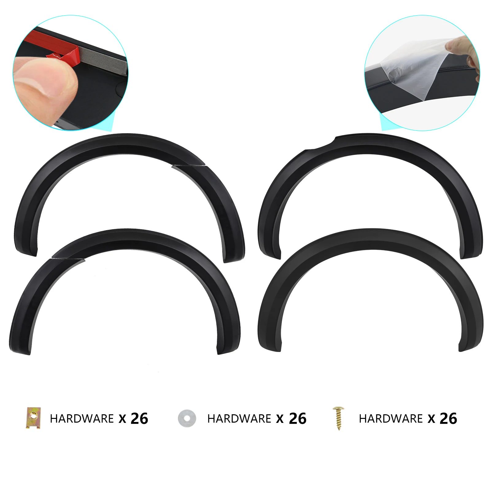 OEM Fender Flares Wheel Arch For Ford Ranger 2015-2018,2019-2022 T7 T8 Double Cabin Mudguards 4x4 Auto Part Accessories