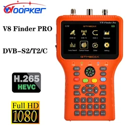 GTmedia V8 Finder Pro DVB-S2 DVB-T2 DVB-C AHD H.265 Satellite Meter Satellite Finder Better Than Satlink TV tuners