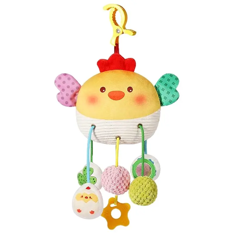 

DELAM-Polyester Chick Pull String Baby Teething , Birthday Gift Enhancing Color Recognition, Hand-Eye Coordination, Motor Ski