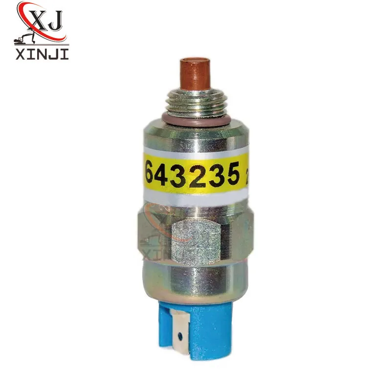Stop valve Solenoid valve 12V 24V for Excavator machinery 643235