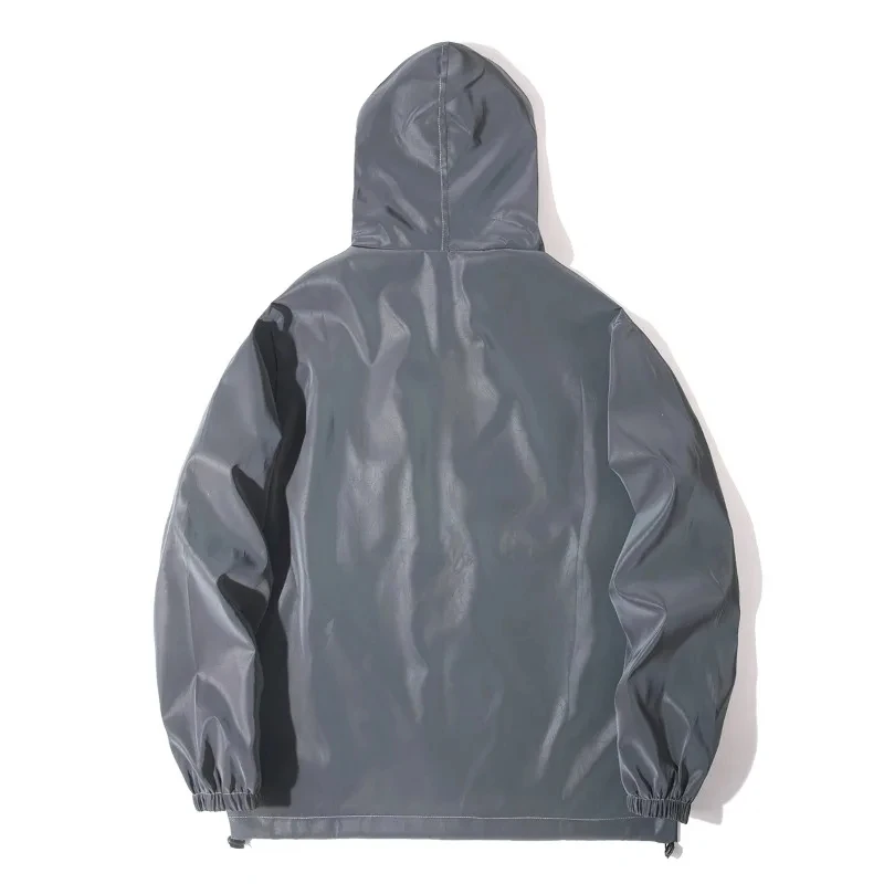 Kleurrijk reflecterend windjack met capuchon, unisex mode, veiligheidsjas voor buiten, fietsen, joggen, hiphop, streetwear, prestaties
