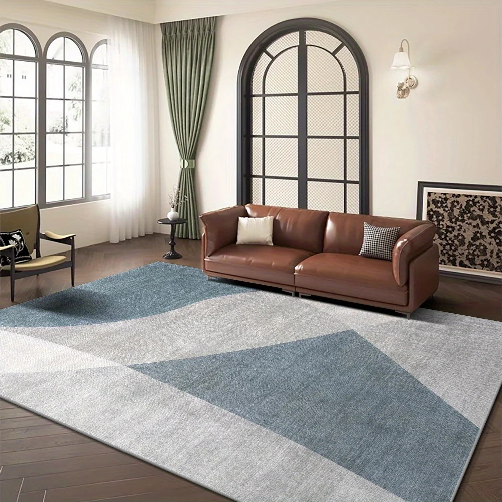 VIKAMA Solid Color Minimalist Style Carpet Living Room Sofa Anti Slip Floor Mat Bedroom Bedside Carpet Home Decoration