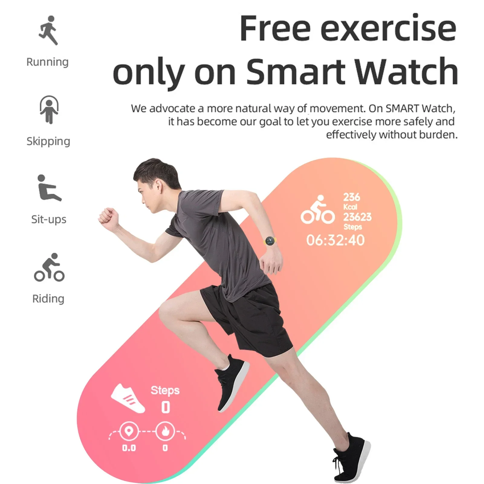 relógio Smart Watch Heart Rate Blood Pressure Fitness Tracker Kids Watches Men Women Wristband Sport Smartwatch for Android IOS