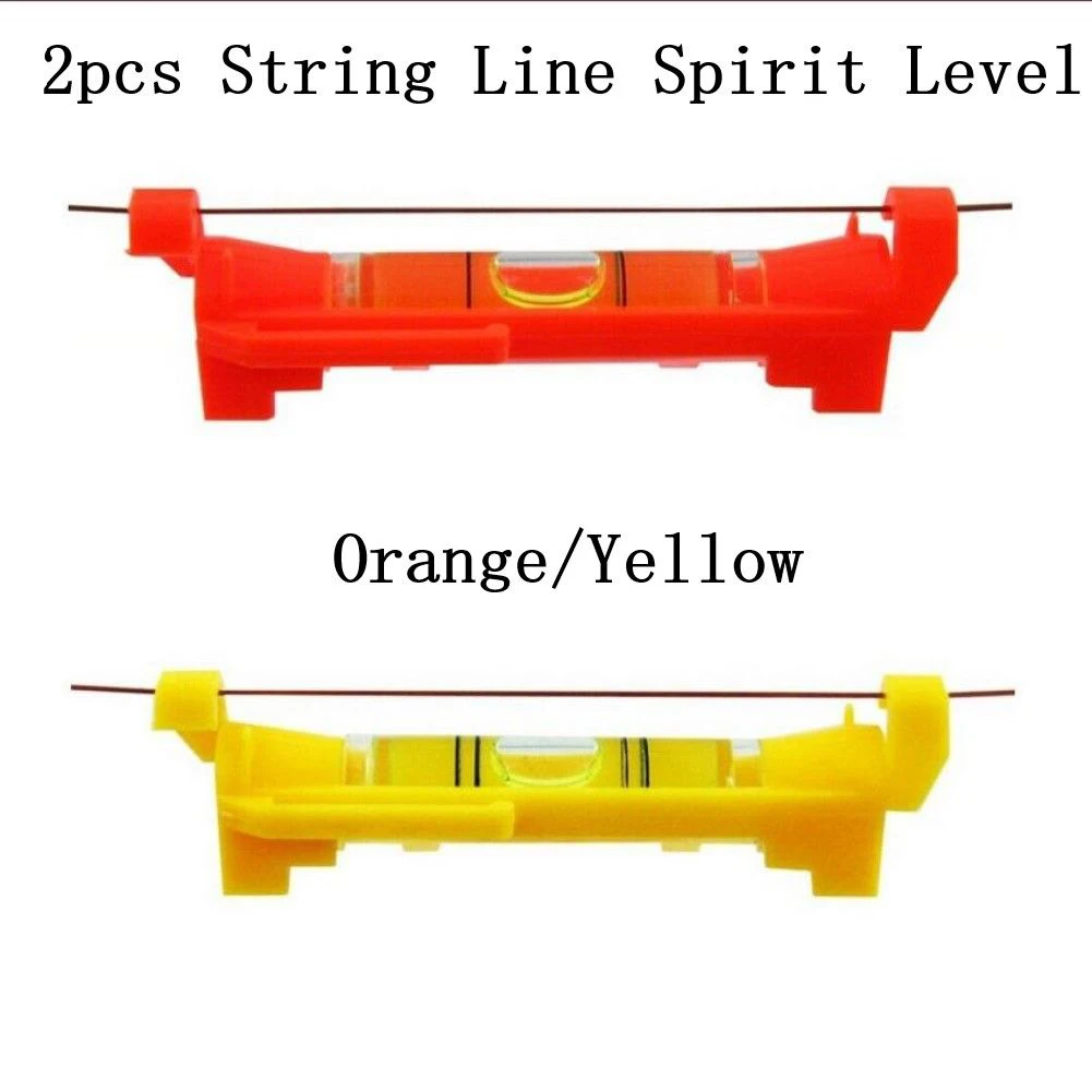 2 Pcs Line Hanging Bubble Level Gradienter For Building Construction String Level Mini Horizontal BubbleLevels Tools