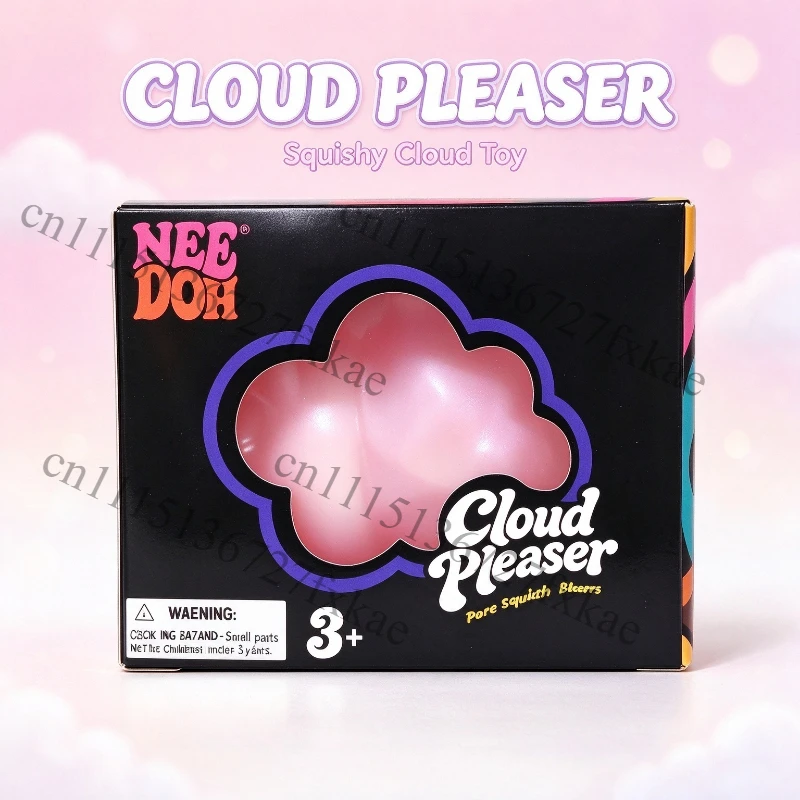 Needoh Cloud Pleaser Iridescent Pearl Cloud Squishy Fidget Toy Fast Rebound Stress Squeeze Ball For ADHD Adult ASMR Sensory Gift