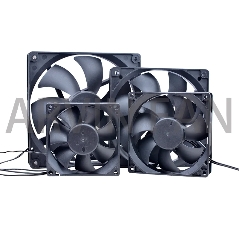 EC Brushless Cooling Fan AC 110V 120V 220V 240V Ball Bearing 2 Wires 60mm 70mm 80mm 92mm 120mm 140mm Size Optional